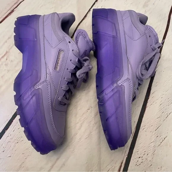 Reebok X Cardi B Club C - Purple GX7632 Womens Shoes Sneakers - Picture 4 of 10